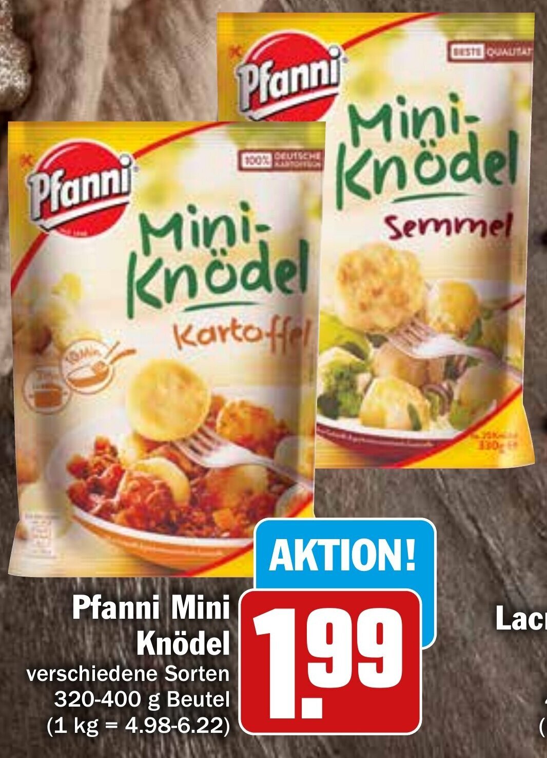 Pfanni Mini Knödel 320400 g Beutel Angebot bei Hit