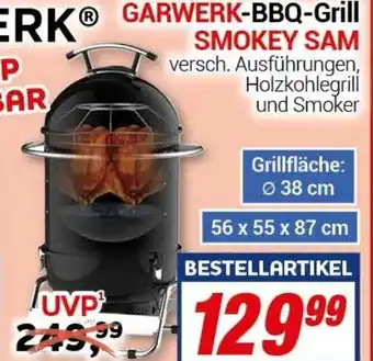 CENTERSHOP Garwerk BBQ Grill Smokey Sam Angebot