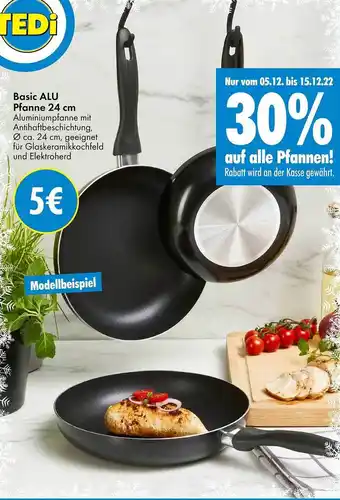 TEDi Basic alu pfanne 24cm Angebot