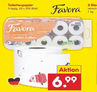 Netto Marken-Discount Favora Toilettenpapier 20 Rollen Angebot
