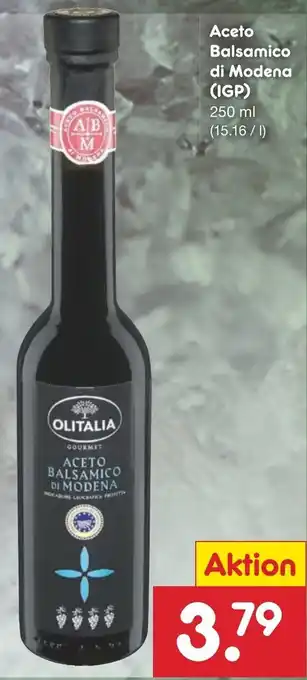Netto Marken-Discount Olitalia Aceto Balsamico di Modena IGP 250ml Angebot
