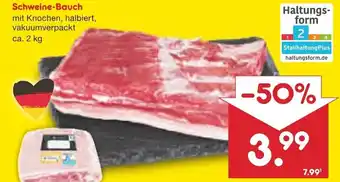 Netto Marken-Discount Schweine Bauch 2 kg Angebot