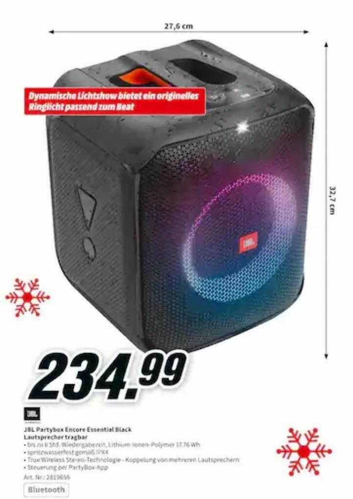 Jbl partybox encore essential block lautsprecher tragbar Angebot bei