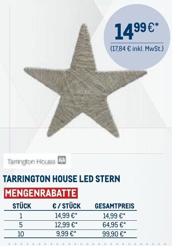 METRO Tarrington House LED Stern Angebot