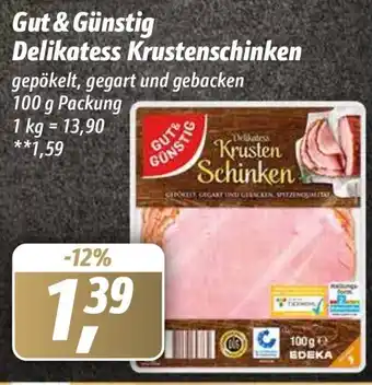 Simmel Gut & Günstig Delikatess Krustenschinken 100 g Packung Angebot