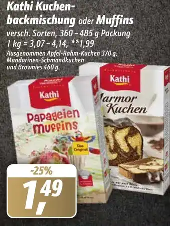 Simmel Kathi Kuchenbackmischung oder Muffins 360-485 g Packung Angebot