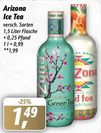 Simmel AriZona Ice Tea 1,5 Liter Flasche Angebot