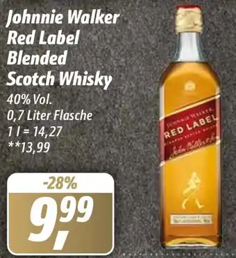 Simmel Johnnie Walker Red Label Blended Scotch Whisky 0,7 Liter Flasche Angebot