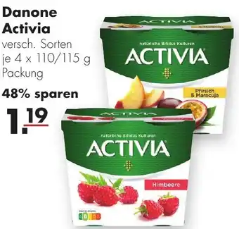 Handelshof Danone Activia 4x110/115 g Packung Angebot