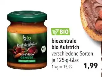 CITTI Markt biozentrale bio Aufstrich 125 g Angebot