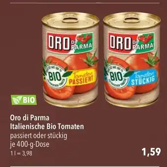 CITTI Markt Oro di Parma Italienische Bio Tomaten 400 g Angebot