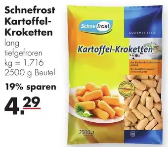 Handelshof Schnefrost Kartoffel Kroketten 2500 g Beutel Angebot