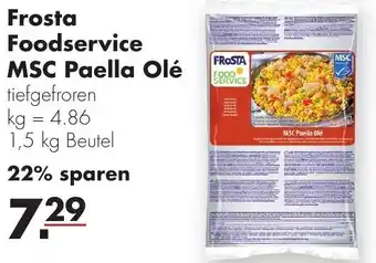 Handelshof Frosta Foodservice MSC Paella Olé 1,5 kg Beutel Angebot