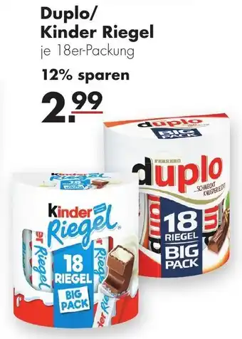 Handelshof Duplo/Kinder Riegel 18er Packung Angebot