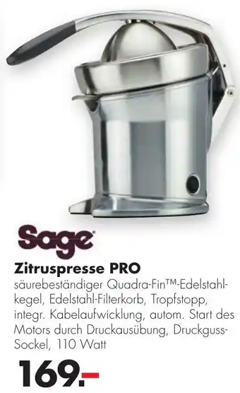 Handelshof Sage Zitruspresse Pro Angebot