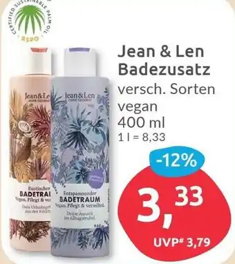 Budni Jean & Len Badezusatz 400 ml Angebot