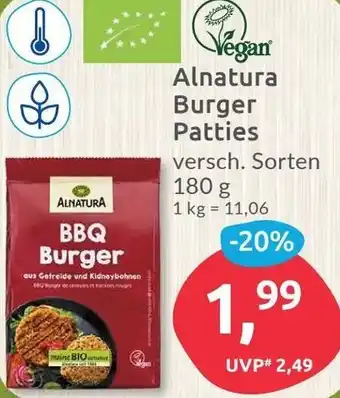 Budni Alnatura Burger Patties 180 g Angebot