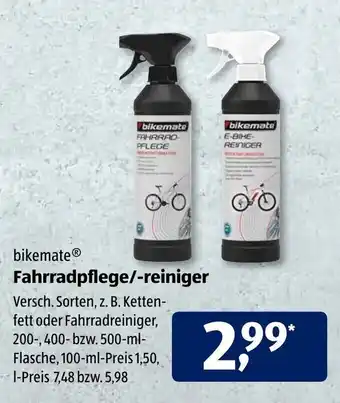 Aldi Süd Bikemate Fahrradpflege/- reiniger Angebot