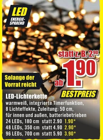 B1 Discount Baumarkt LED Lichterkette Angebot