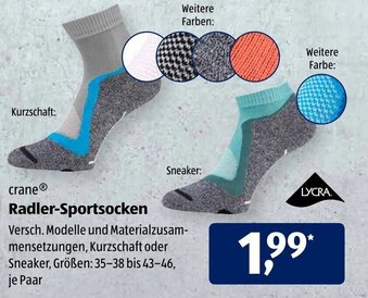 Aldi Süd crane Radler Sportsocken Angebot