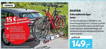 Aldi Süd EUFAB Fahrradheckträger Jamo Angebot