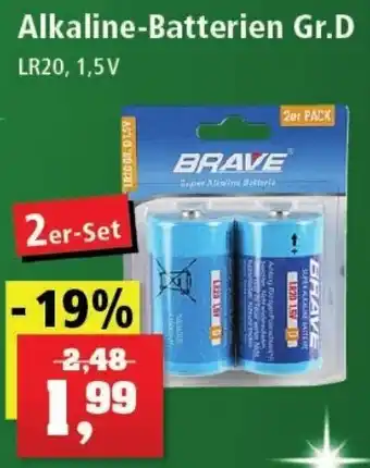 Thomas Philipps Brave Alkaline Batterien Gr.D 2er Set Angebot