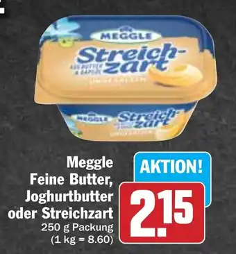 Hit Meggle Feine Butter, Joghurtbutter o. Streichzart 250 g Angebot