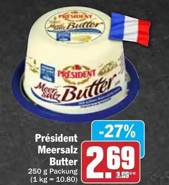 Hit President Meersalz Butter 250g Angebot