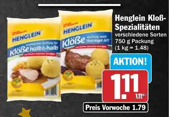 Hit Henglein KloBspezialitaten 750 g Angebot