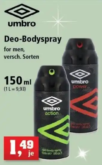 Thomas Philipps umbro Deo Bodyspray 150 ml Angebot