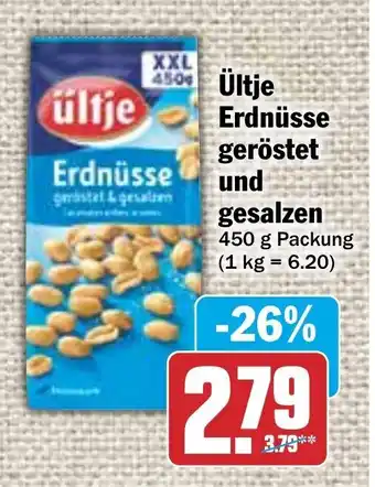 Hit Ultje Erdnusse gerostet und gesalzen 450 g Angebot