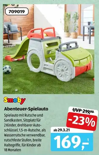 Aldi Süd Smoby Abenteuer Spielauto Angebot