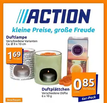 Action Duftlampe oder duftplättchen Angebot