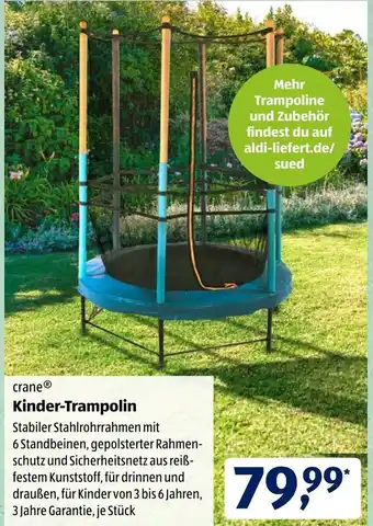 Aldi Süd crane Kinder Trampolin Angebot