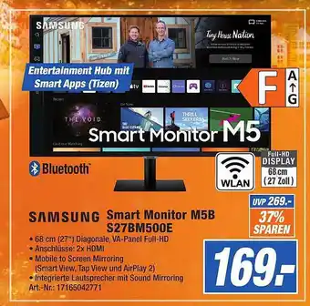 Expert Technomarkt Samsung smart monitor m5b s27bm500e Angebot