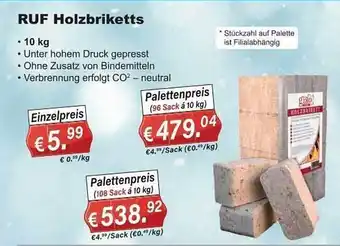 Stabilo Fachmarkt Ruf holzbriketts Angebot