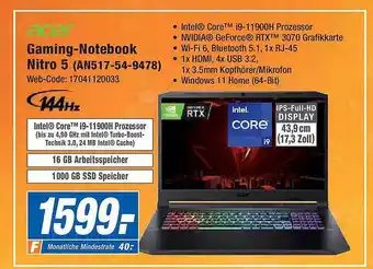 Expert Acer gaming-notebook nitro 5 Angebot