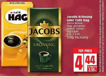 Edeka Jacobs krönung oder café hag Angebot