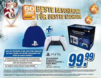 Expert Ps5 vorverkaufsbox playstation 5 dualsense-controller + beanie mütze Angebot