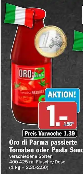 AEZ Oro di parma passierte tomaten oder pasta sauce Angebot