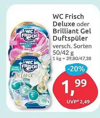 Budni Wc frisch deluxe oder brilliant gel duftspüler Angebot