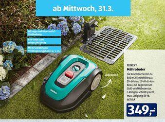 Aldi Süd Ferrex Mähroboter Angebot