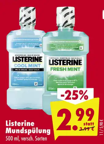 Mäc Geiz Listerine Mundspülung 500 ml Angebot