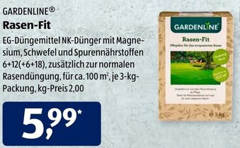 Aldi Süd Gardenline Rasen Fit Angebot