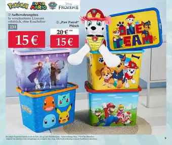 Woolworth Aufbewahrungsbox oder „paw patrol plüsch“ Angebot