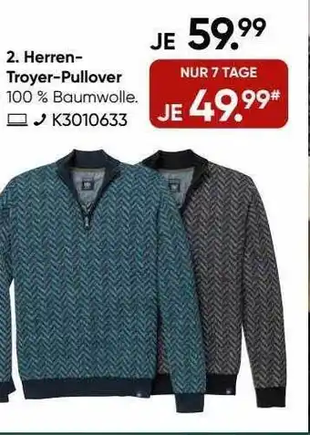 Galeria Herren-troyer-pullover Angebot