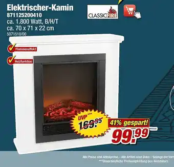 Poco Elektrischer-Kamin 871125200410 Angebot