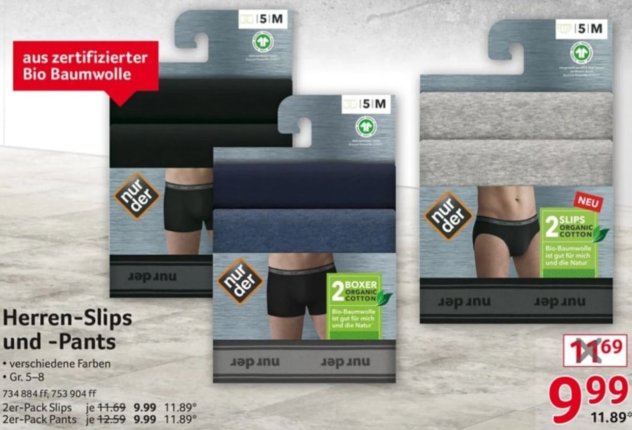 nur der Herren Slips oder Pants Angebot bei Selgros