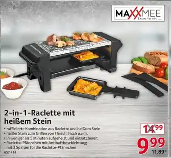 Selgros Maxxmee 2in1 Raclette mit heißem Stein Angebot