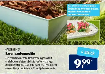 Aldi Süd Gardenline Rasenkantenprofile Angebot